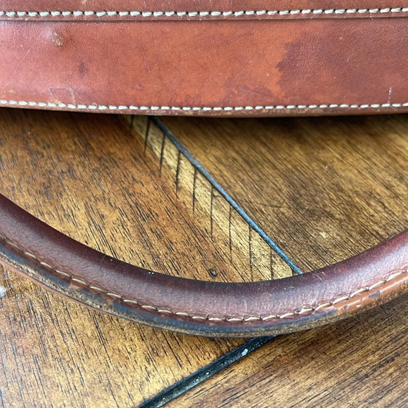 Dooney & Bourke handbag leather satchel black brown - Picture 6 of 16